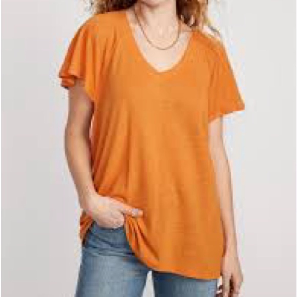 LIKE NEW Old Navy Oversized V-Neck Linen-Blend Tunic